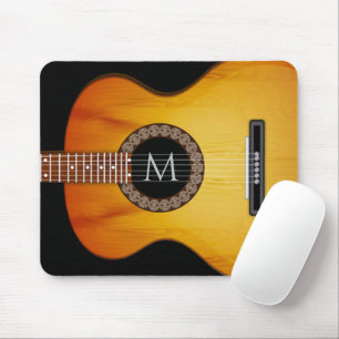 Monogrammed Acoustic Guitar Mouse Mat