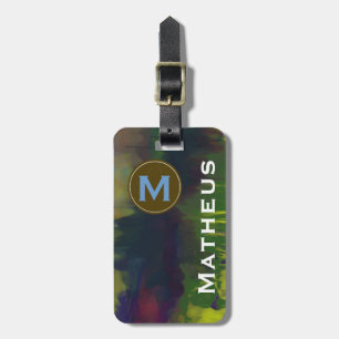 monogrammed - add name luggage tag