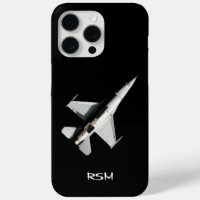 Monogrammed Aeroplane,Jet Fighter, PILOT,Custom