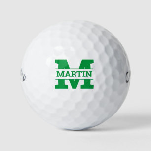 Monogrammed and name golf balls