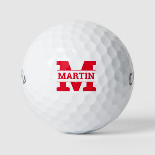 Monogrammed and name golf balls