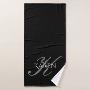 Monogrammed and Personalised Bath Towel