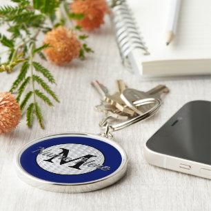 Monogrammed and Personalised Golf Keychains