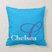 Monogrammed and Personalised Throw Pillow