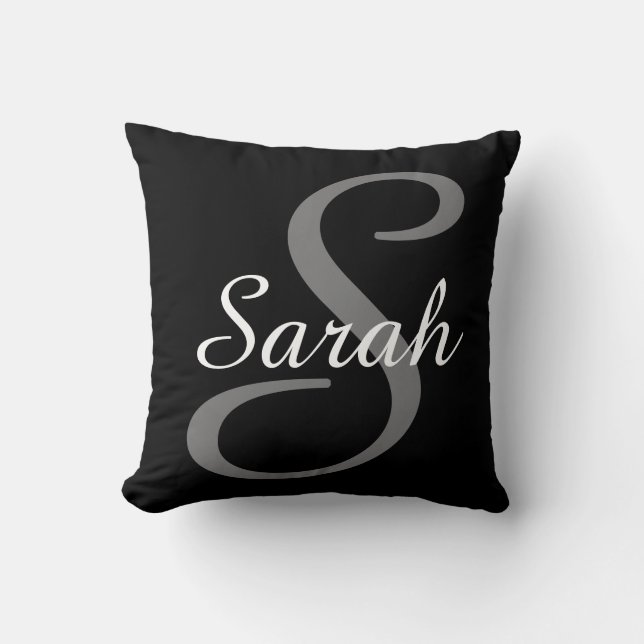 Monogrammed and Personalized Cushion (Front)