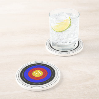 Monogrammed Archery Target Coaster