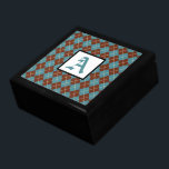 Monogrammed Argyle Keepsake Box<br><div class="desc">Argyle and a monogram letter give this wooden box retro style. Use this monogrammed box as a jewellery box, trinket box, gift box, gift, keepsake box, decor, art, Christmas box, etc... .Personalise this box by changing the monogram letter to suit your needs. This monogrammed box is great for men or...</div>