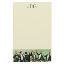 Monogrammed Bachelor Stationery