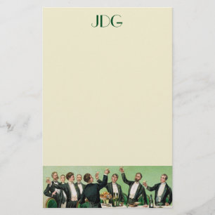 Monogrammed Bachelor Stationery