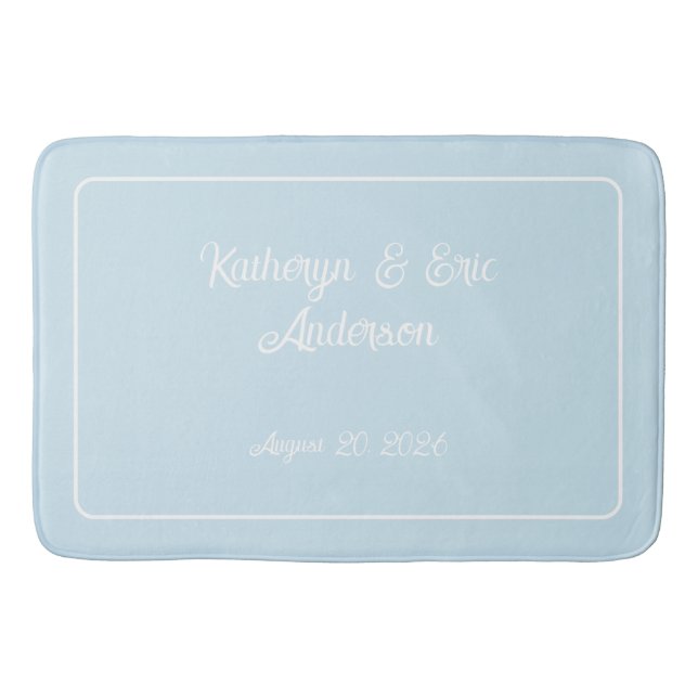Monogrammed bath mat (Front)