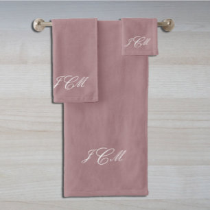 Monogrammed Bath Towel Set