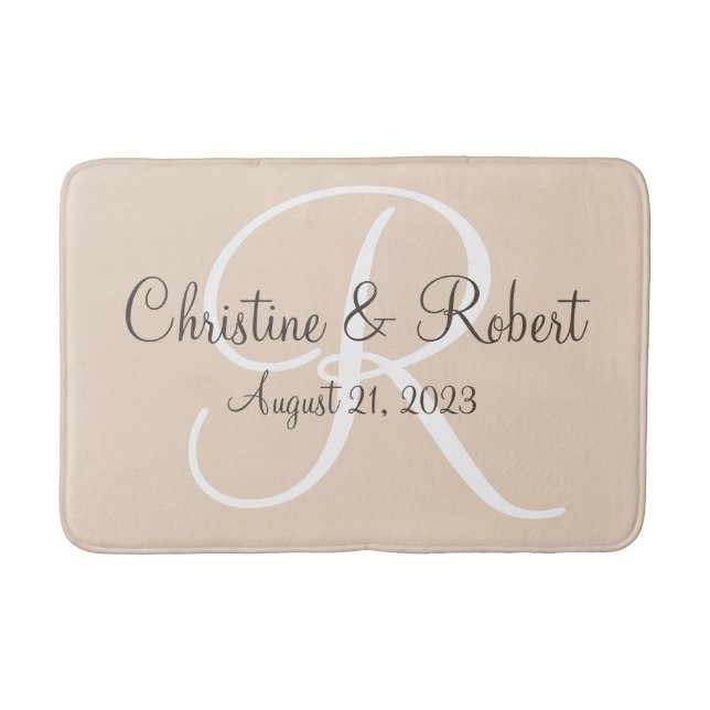 Monogrammed bathmat (Front)
