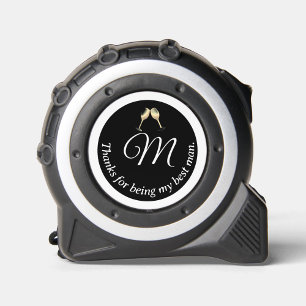 Monogrammed Best Man Tape Measure 1