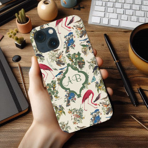 Monogrammed Birds of John James Audubon  iPhone 13 Mini Case
