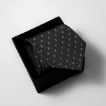 Monogrammed Black Tie<br><div class="desc">Get dapper with our Monogrammed Black Neck Tie! Sleek and stylish, this tie adds a touch of sophistication to any outfit. Personalise with your initials for a custom look. Perfect for weddings, business meetings, or any formal occasion. Elevate your ensemble effortlessly!</div>
