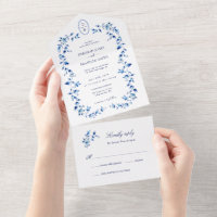 Monogrammed Blue and white Delft