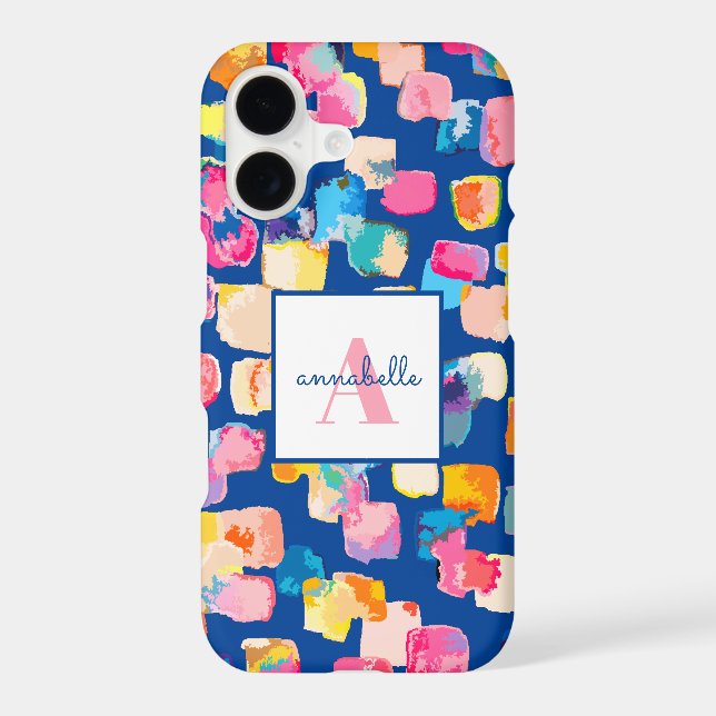 Monogrammed Bright Abstract Name (Back)