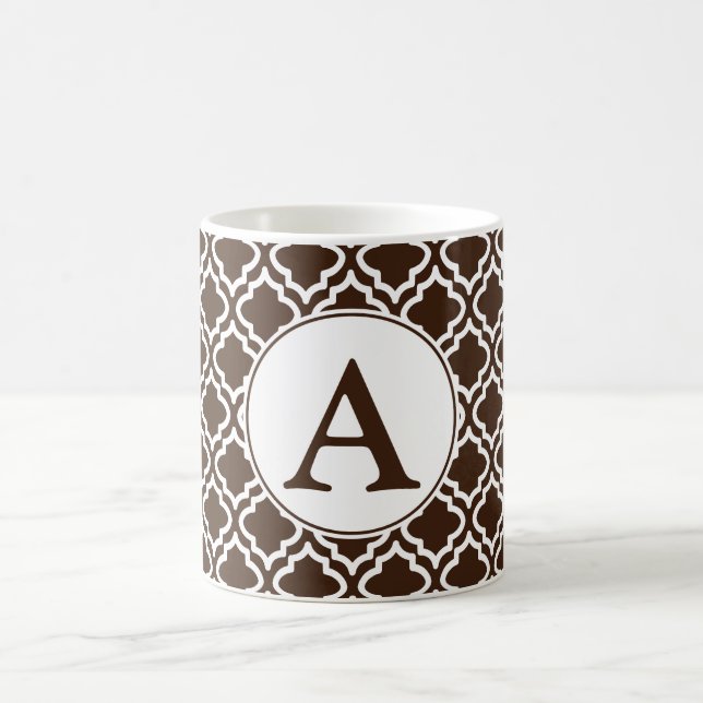 Monogrammed Brown Mug (Center)