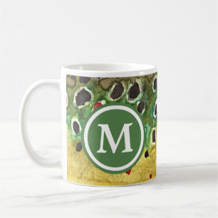Monogrammed Brown Trout Fishing Coffee Mug
