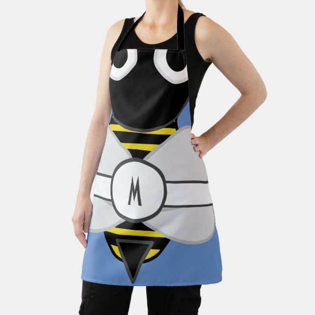 Monogrammed BumbleBee Apron (Insitu)