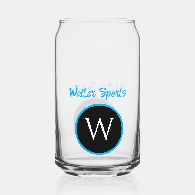 Monogrammed business or personalised glass (Front)