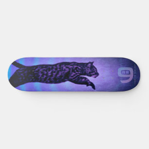 Monogrammed Cat Skateboard