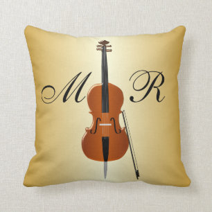 Monogrammed Cello Cushion