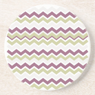 Monogrammed Chevron Brick Coaster