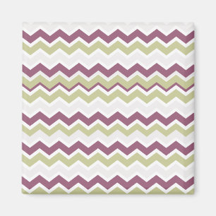 Monogrammed Chevron Brick Magnet