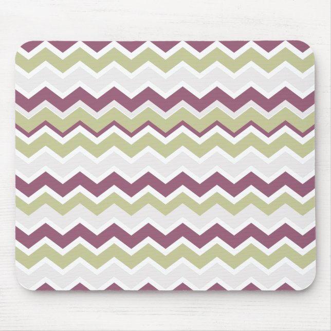 Monogrammed Chevron Brick Mouse Mat (Front)