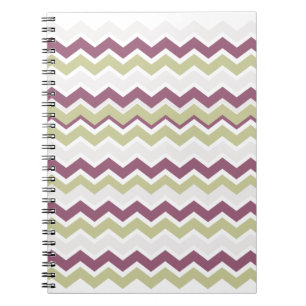 Monogrammed Chevron Brick Notebook