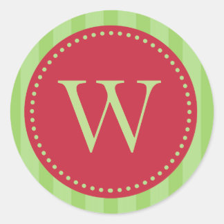 Monogrammed Christmas Envelope Seals / Gift Labels