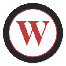 Monogrammed Christmas Holiday Envelope Seals