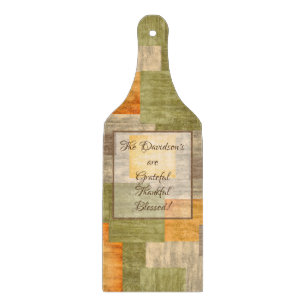 Monogrammed Colour Block Cutting Board