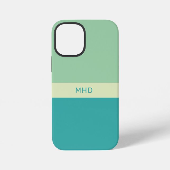 Monogrammed Colour Blocks phone cases (Back)