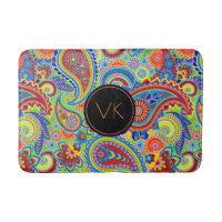Monogrammed Colourful paisley Pattern