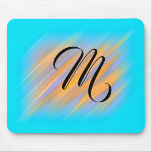 Monogrammed Cool Stripes Mouse Mat
