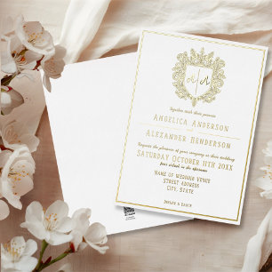 Monogrammed Crest Wedding