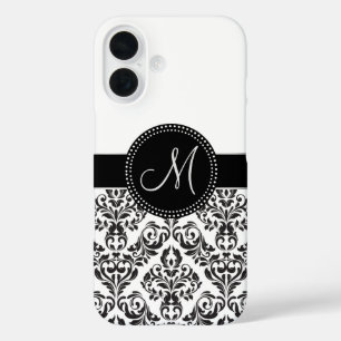 Monogrammed Damask iPhone 16 Case