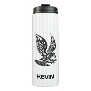 Monogrammed Eagle Illustration Thermal Tumbler