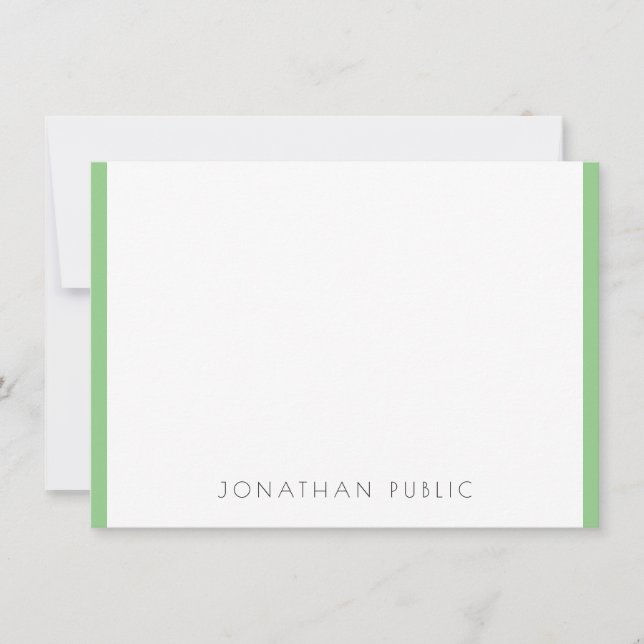 Monogrammed Elegant Modern Minimalist Template (Front)