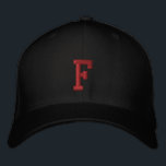 Monogrammed F Adjustable Cap<br><div class="desc">Support your favourite team with this cap. Monogram is customisable,  so you can substitute another letter in place of the "F". Choose from a variety of cap and stitch colours.</div>