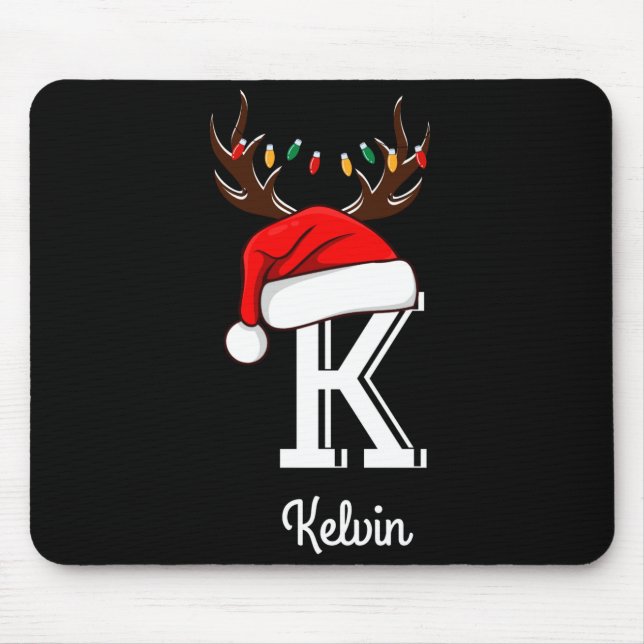 Monogrammed Family Christmas Matching Outfits _2  Mouse Mat (Front)