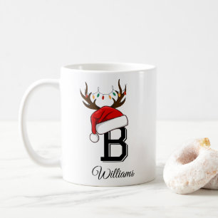 Monogrammed Family Christmas Matching Outfits Coffee Mug