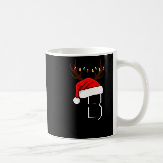 Monogrammed Family Christmas Matching Outfits  Coffee Mug (Right)