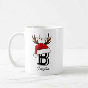 Monogrammed Family Christmas Matching Outfits Coffee Mug