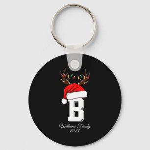 Monogrammed Family Christmas Matching Outfits  Key Ring