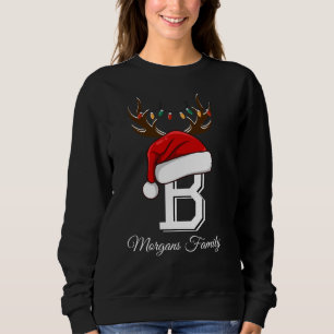 Monogrammed Family Christmas Matching Outfits Sweatshirt