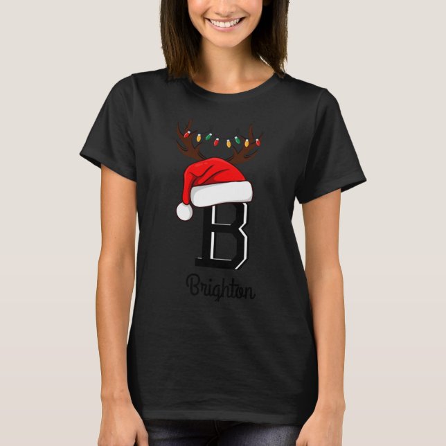 Monogrammed Family Christmas Matching Outfits  T-Shirt (Front)
