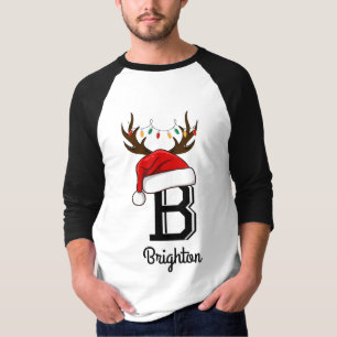 Monogrammed Family Christmas Matching Outfits T-Shirt